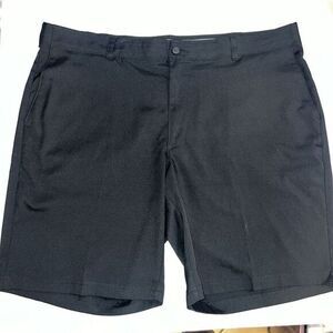 PGA Tour Mens Bermuda Chino‎ Shorts Size 42 Black Flat Front